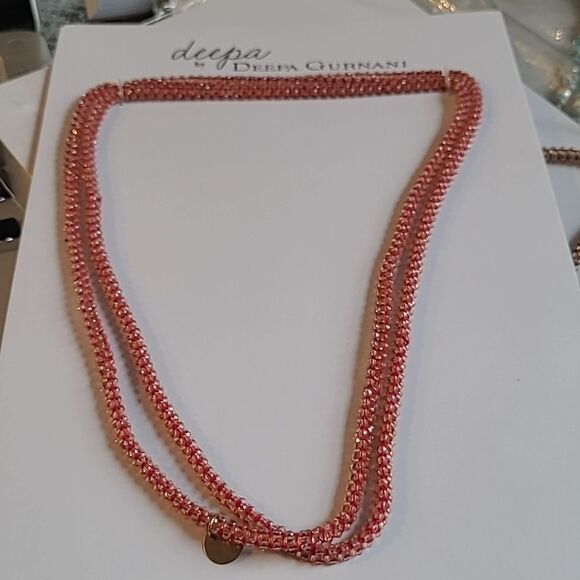 Deepa Guernani Bethany Nwcklace - Maroon - NWT - Picture 2 of 3